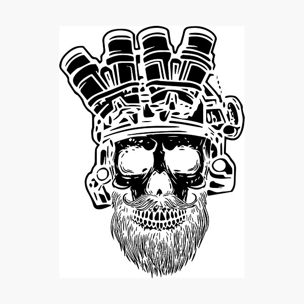 "Skull NVG" Photographic Print for Sale by KevDesignSwiss Redbubble