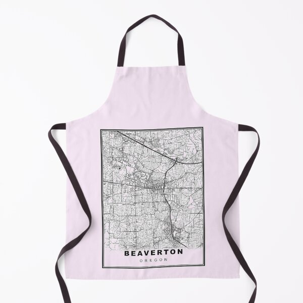 Item preview, Pastel Pink Minimalist Beaverton Map designed and sold by Tamas Das.