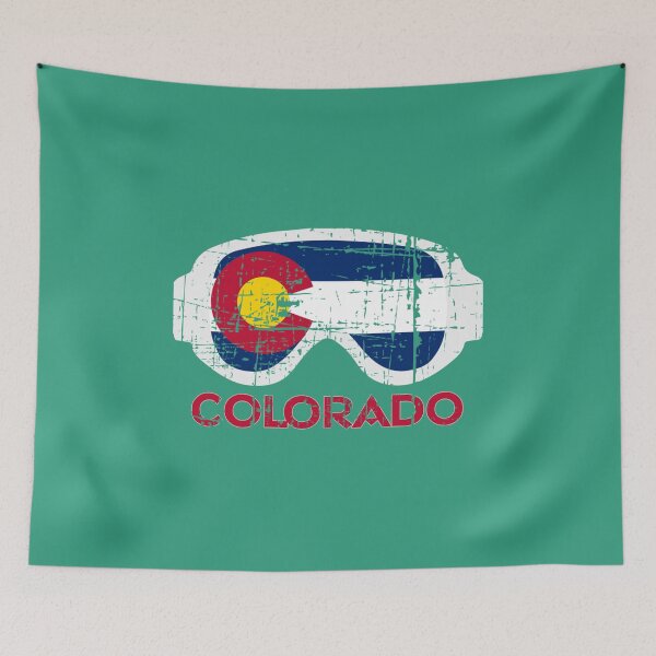 Item preview, Vintage Colorado Flag Skiing Fan Ski Mask Skier Gift Pullover designed and sold by NunkiFata.