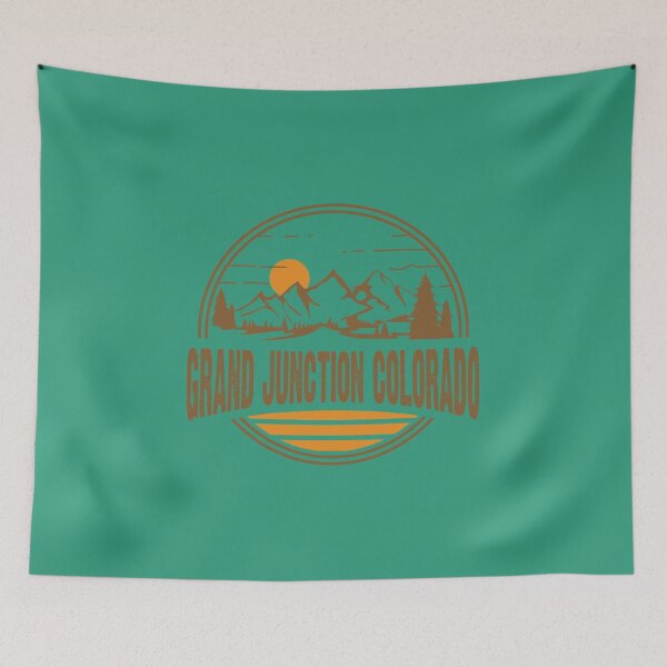 Item preview, Vintage Grand Junction Colorado Mountain Hiking Print designed and sold by NunkiFata.