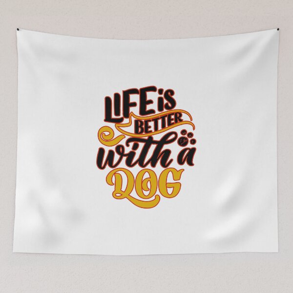 Item preview, Life Is Better With A Dog Vector Art designed and sold by Cre8iveSkill.