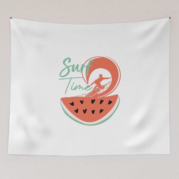 Item preview, Surfer Love Watermelon Surfing Lovers designed and sold by medbdj.