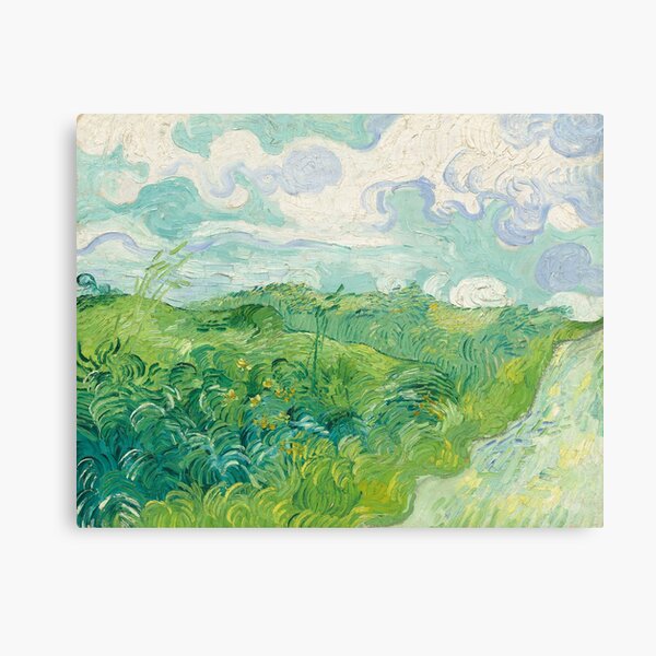 Vincent van Gogh Green Wheat Fields, Auvers 1890 Painting Canvas Print