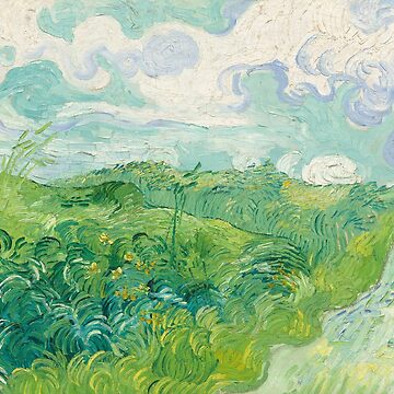 Aperçu de l'œuvre Vincent van Gogh Green Wheat Fields, Auvers 1890 Peinture de podartist