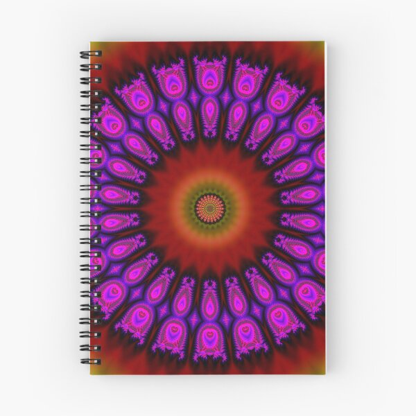 Item preview, Jovian Flower with 22 Purple Petals and Orange Colored Center designed and sold by HypnoCrypticArt.
