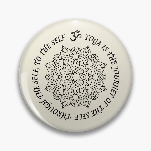 Item preview, Yoga is the journey of the self, through the self, to the self. Yoga Mandala Design designed and sold by M-Infinite.