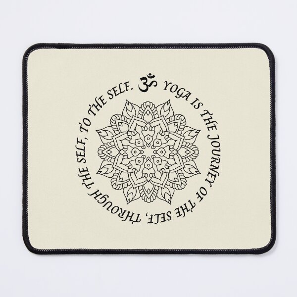 Item preview, Yoga is the journey of the self, through the self, to the self. Yoga Mandala Design designed and sold by M-Infinite.