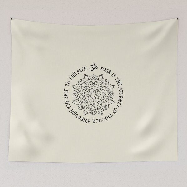 Item preview, Yoga is the journey of the self, through the self, to the self. Yoga Mandala Design designed and sold by M-Infinite.