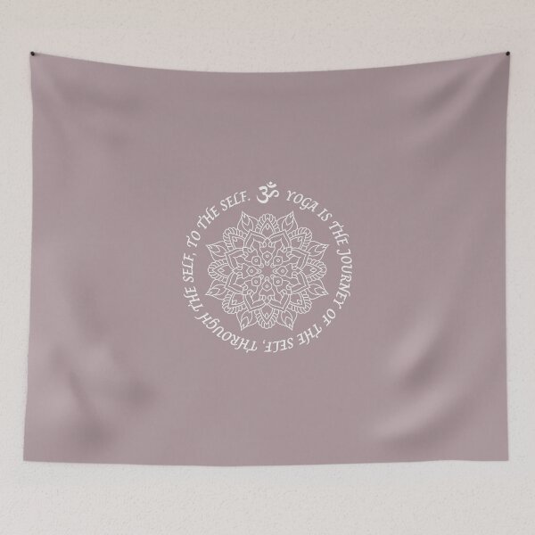Item preview, Yoga is the journey of the self, through the self, to the self. Yoga Mandala Design designed and sold by M-Infinite.