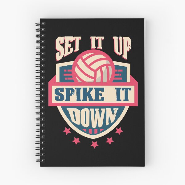 Item preview, Set It Up Spike It Down Volleyball Design Sticker designed and sold by joannonapk6.