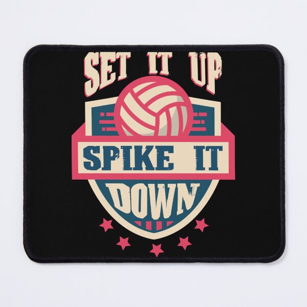 Item preview, Set It Up Spike It Down Volleyball Design Sticker designed and sold by joannonapk6.