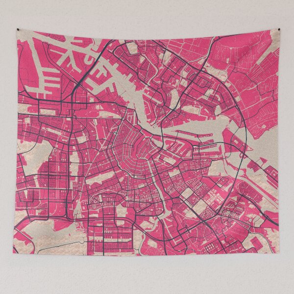 Item preview, Amsterdam City Map of Netherlands - Blossom designed and sold by deMAP.