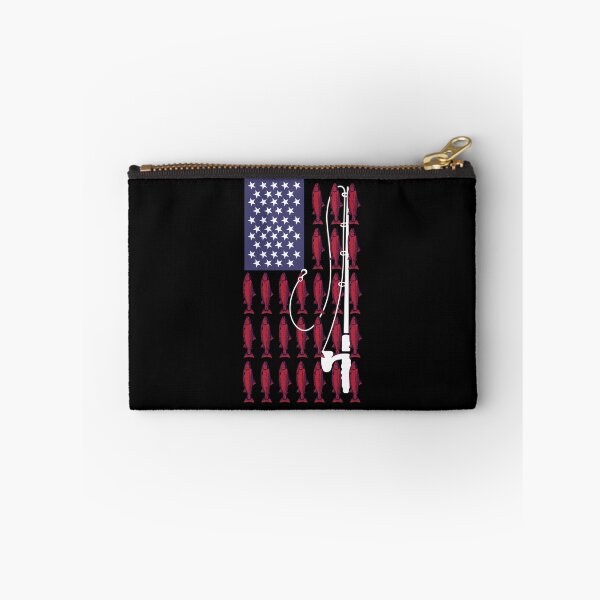 Item preview, American Flag Fish Fisherman USA 4th of July Funny Fishing For Men Women designed and sold by JooArtPrints  ★★★★★.