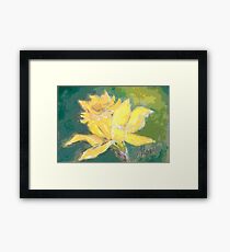 Retro Comic Daffodil Framed Print