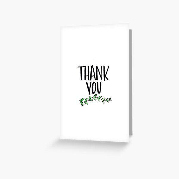 Thank You Greeting Card