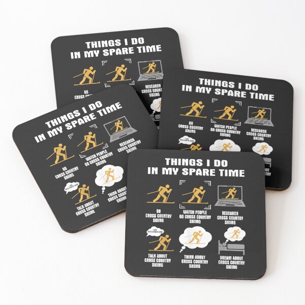 Item preview, 6 Things I Do In My Spare Time - Cross Country Skiing designed and sold by dinahrqashasta.