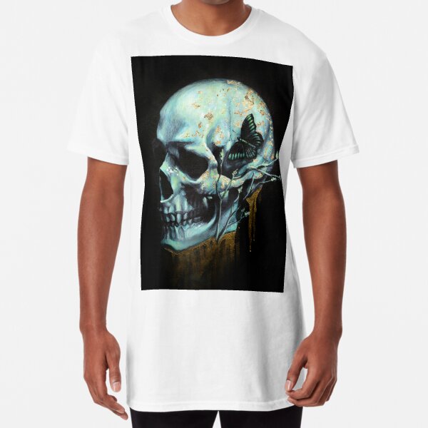 Top&Tee Skull Lover Skull Style Store-Skull-04 Skull Hippie Classic T-Shirt Skull Tshirt Sunflower Tshirt Gift For Friends