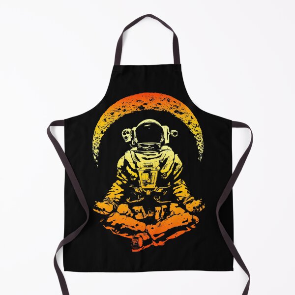 Artikelvorschau, Yoga Astronaut Crescent Moon Space Science Zen Meditation entworfen und verkauft von GrandeDuc.