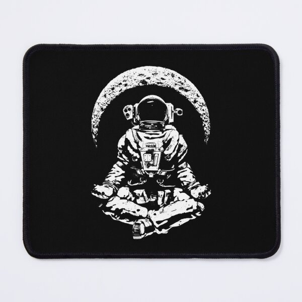 Item preview, Yoga Astronaut Crescent Moon Space Science Zen Meditation designed and sold by GrandeDuc.