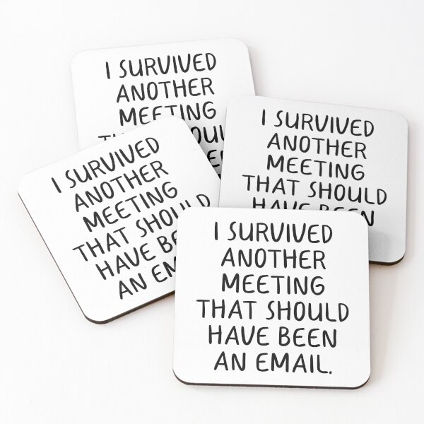 Item preview, I Survived Another Meeting That Should Have Been An Email Handwriting designed and sold by TheMugsZone.