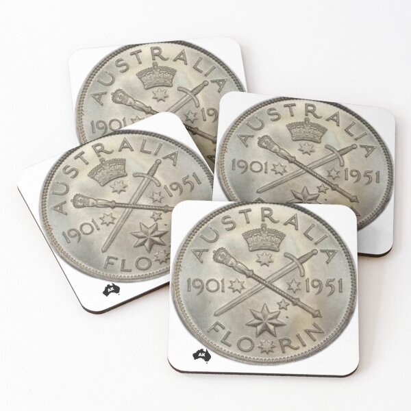 Item preview, Australian Florin 1951 designed and sold by Andykinoz.