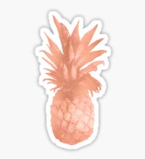 Pineapple Rose Gold Sticker