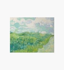 Vincent van Gogh Green Wheat Fields, Auvers 1890 Painting Art Board