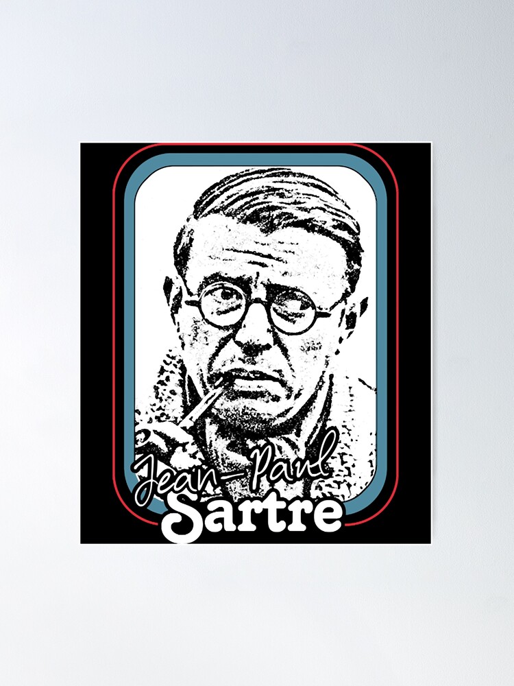 Nausea by Jean Paul Sartre Poster by flickculture