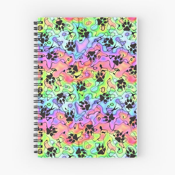 Item preview, Dogs Footprints on Squiggly Loops Pattern designed and sold by EDDArt.