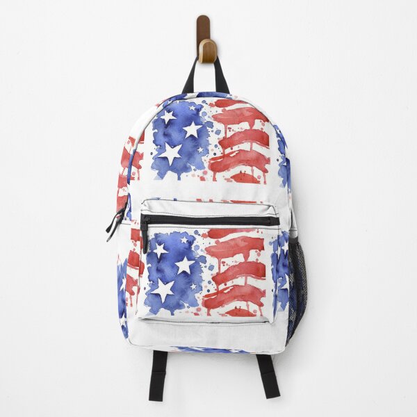 Item preview, american flag blur watercolor designed and sold by eandblissh.