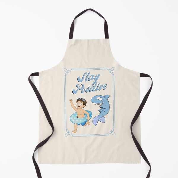 Item preview, This Is Me Funny Stay Positive Shark Attack Retro Comedy designed and sold by RedTomasB.