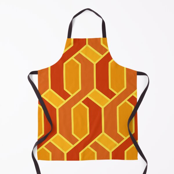 Item preview, Orange geometric chains pattern designed and sold by MinEkkoArt.