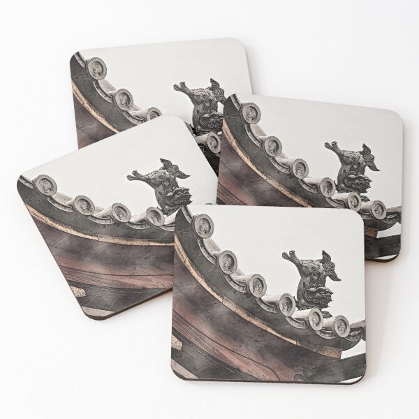 Item preview, Japanese Roof Figure Watercolour designed and sold by SofiaAlves.