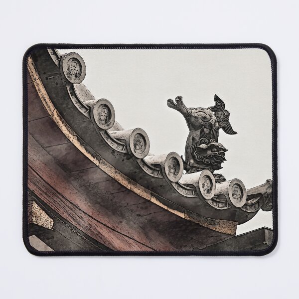Item preview, Japanese Roof Figure Watercolour designed and sold by SofiaAlves.