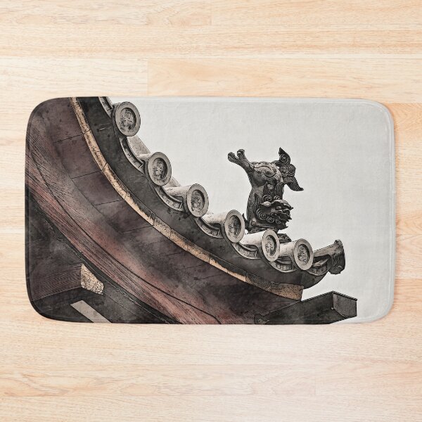 Item preview, Japanese Roof Figure Watercolour designed and sold by SofiaAlves.