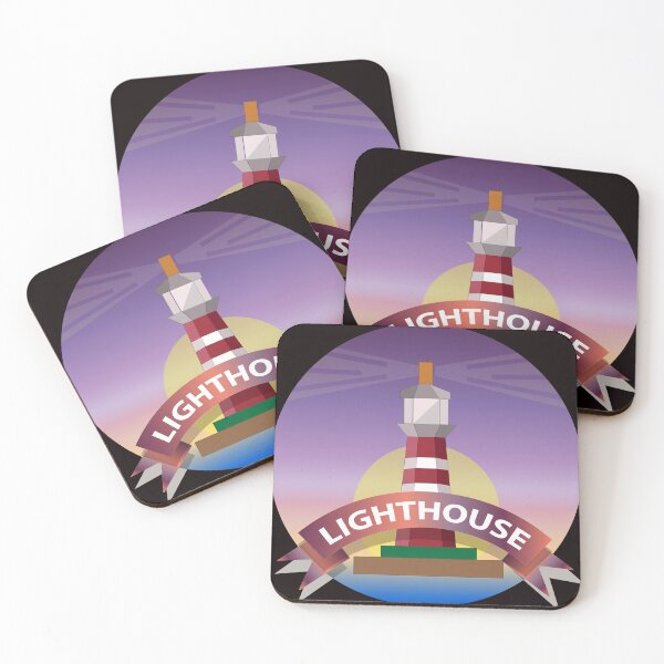 Item preview, Lighthouse Sign and Illustration designed and sold by karyalangit.