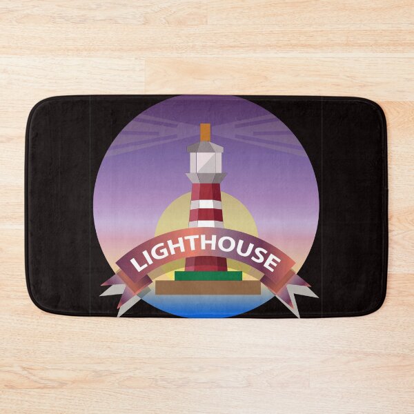 Item preview, Lighthouse Sign and Illustration designed and sold by karyalangit.