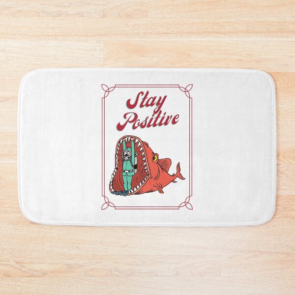 Item preview, This Is Me Funny Stay Positive Shark Attack Retro Comedy designed and sold by RedTomasB.