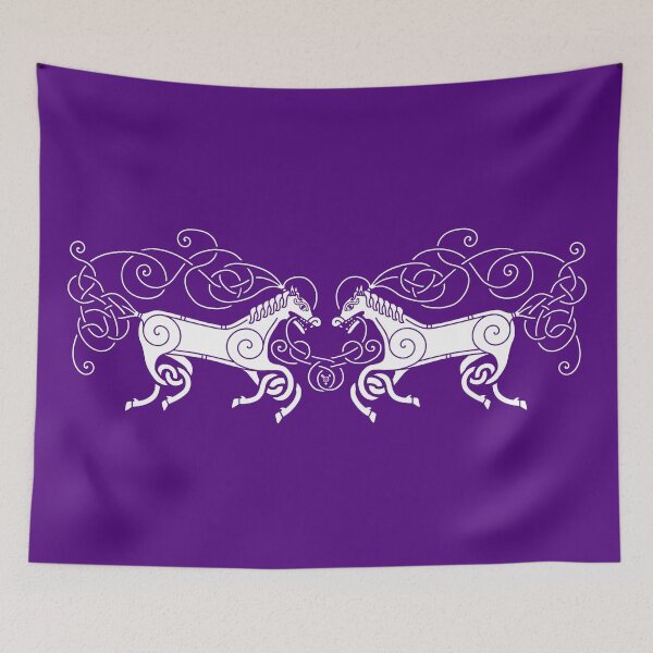 Item preview, Hengist and Horsa (Purple) designed and sold by Drekisdottir.