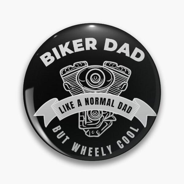 Item preview, Biker Dad Like A Normal Dad But Wheely Cool Graphic Shirt designed and sold by WilkDesign.