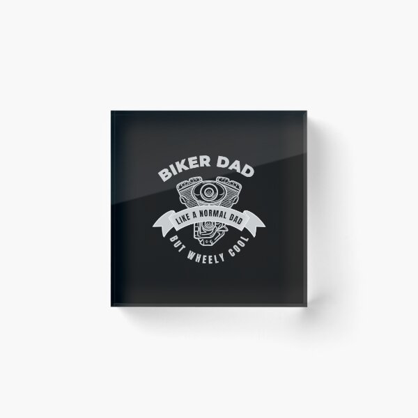 Item preview, Biker Dad Like A Normal Dad But Wheely Cool Graphic Shirt designed and sold by WilkDesign.