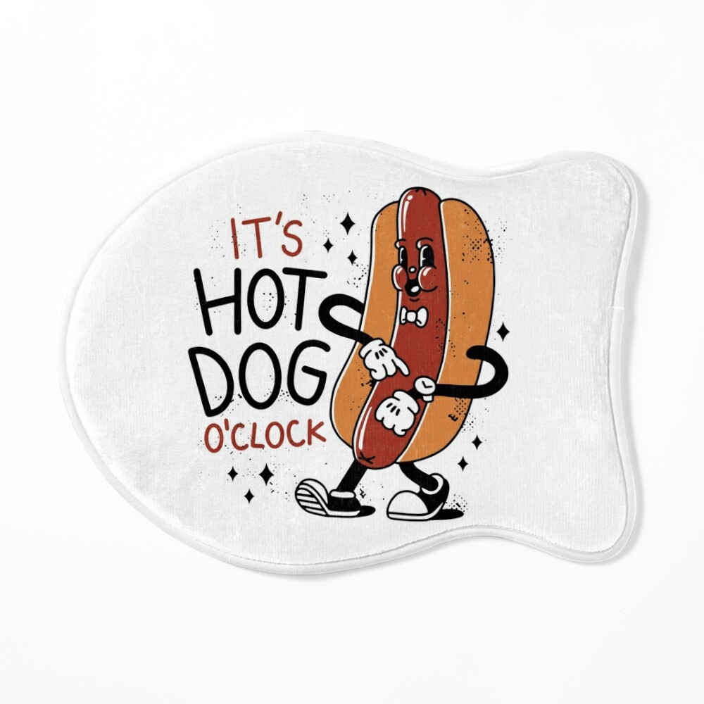 Cute funny hot dog Weiner cartoon - Hot Dog - Sticker