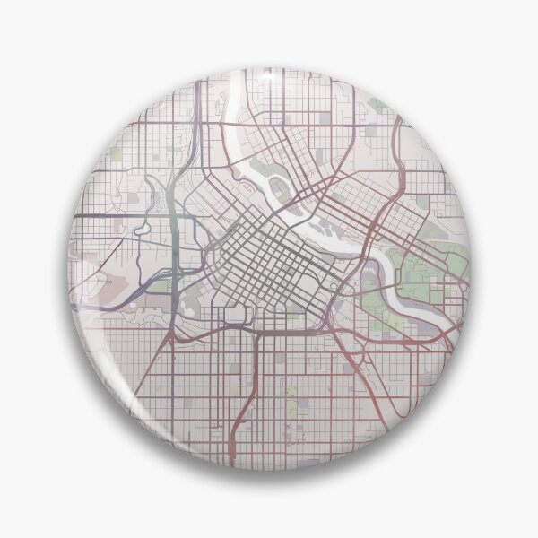 Item preview, Minneapolis Map, Minneapolise City, Minnesota USA City designed and sold by TheRedFinch.
