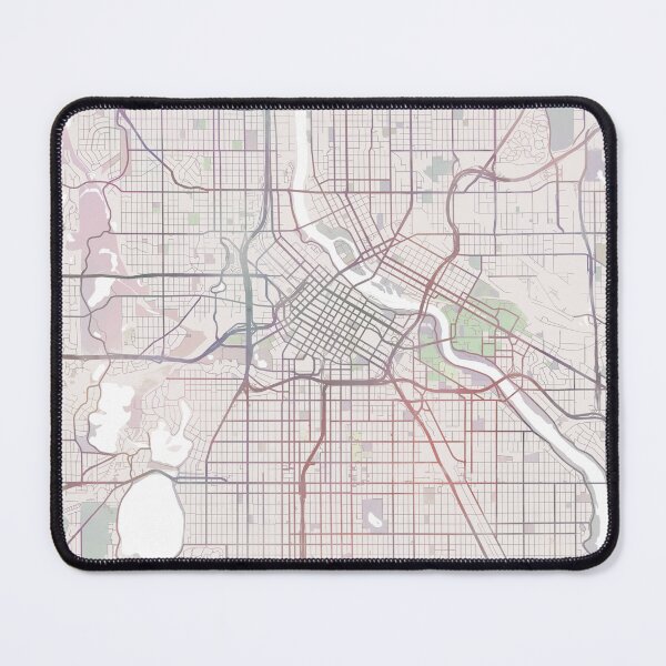 Item preview, Minneapolis Map, Minneapolise City, Minnesota USA City designed and sold by TheRedFinch.