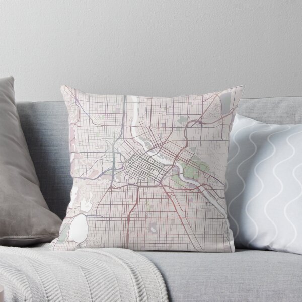 Item preview, Minneapolis Map, Minneapolise City, Minnesota USA City designed and sold by TheRedFinch.