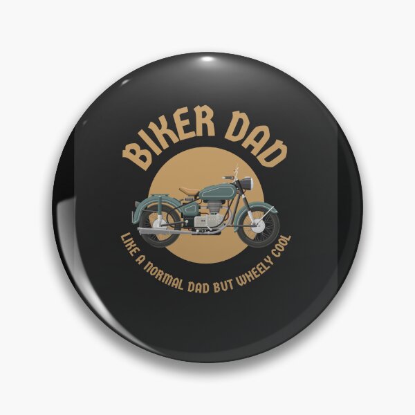 Item preview, Biker Dad Like A Normal Dad But Wheely Cool Graphic Shirt designed and sold by WilkDesign.