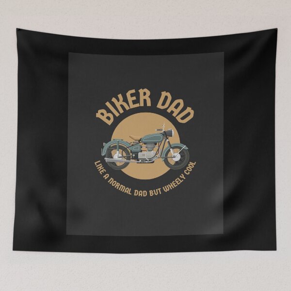 Item preview, Biker Dad Like A Normal Dad But Wheely Cool Graphic Shirt designed and sold by WilkDesign.