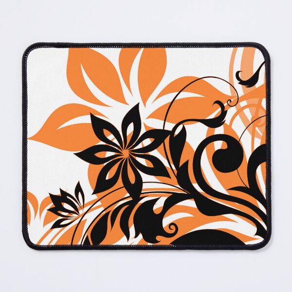 Item preview, Orange black floral Art designed and sold by Tshirtstory.