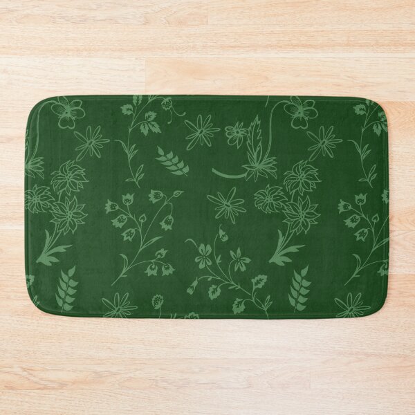 Item preview, Pretty flower design on green background designed and sold by ClownFishArts.
