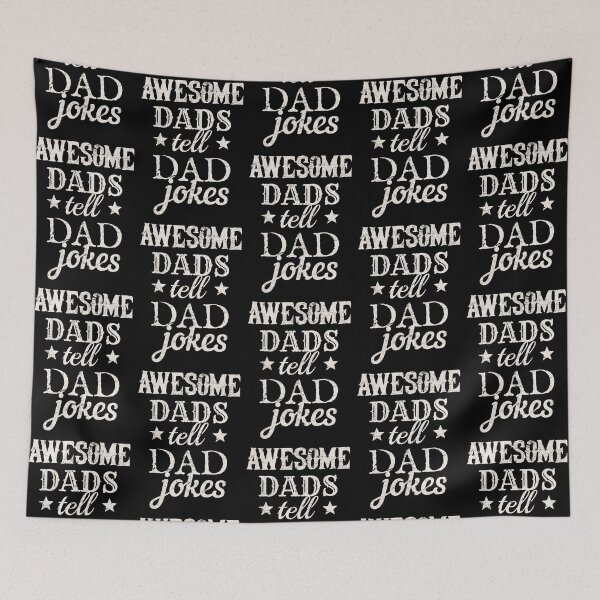 Item preview, Distressed Style Awesome Dads Tell Dad Jokes White Text Design, Great Design For Cool Dads, Perfect For Father's Day designed and sold by TrulyEpoque.
